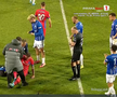 David Miculescu s-a accidentat în Farul - FCSB // FOTO: captură Prima Sport