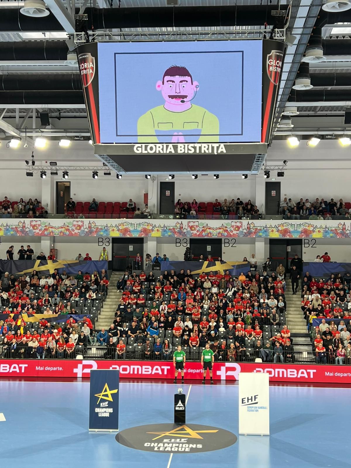 Video-uri educative în TeraPlast Arena din Bistrița