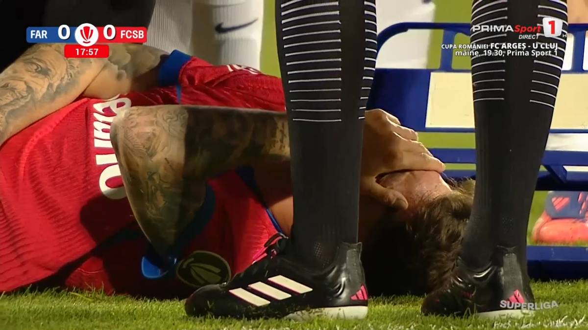 David Miculescu s-a accidentat în Farul - FCSB