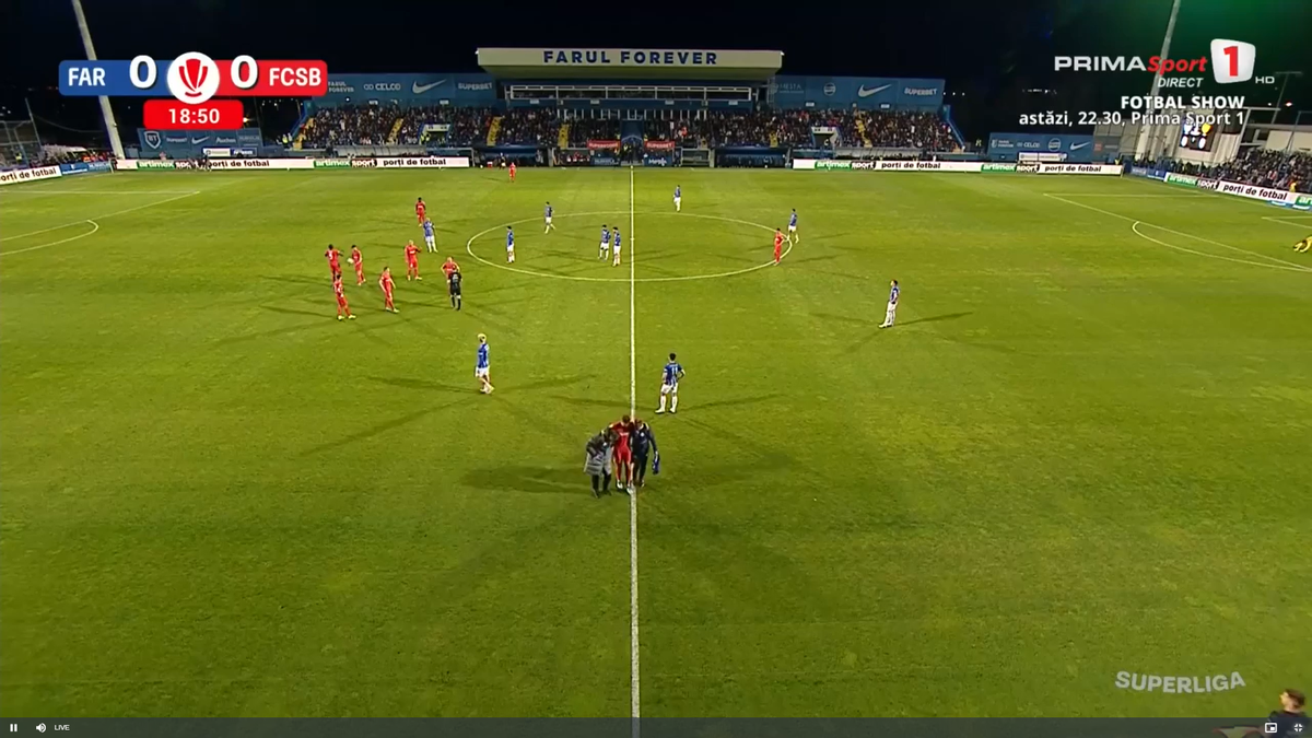 David Miculescu s-a accidentat în Farul - FCSB