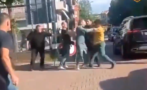 Bătaie în parcarea stadionului, după eșecul celor de la Verona // foto: captură X