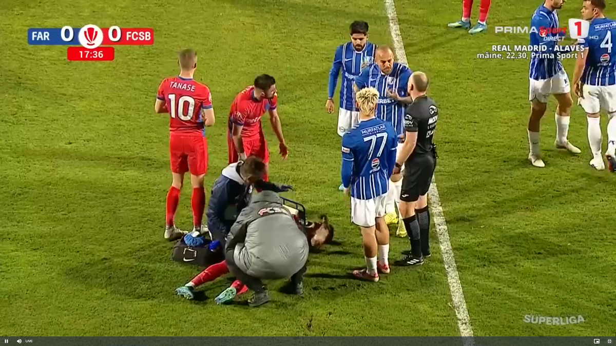 Lovitură pentru FCSB! S-a accidentat și riscă să NU mai joace în acest sezon