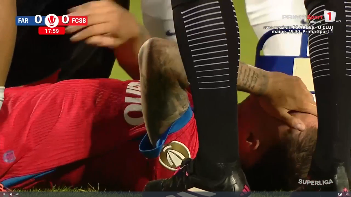 Lovitură pentru FCSB! S-a accidentat și riscă să NU mai joace în acest sezon