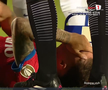David Miculescu s-a accidentat în Farul - FCSB // FOTO: captură Prima Sport
