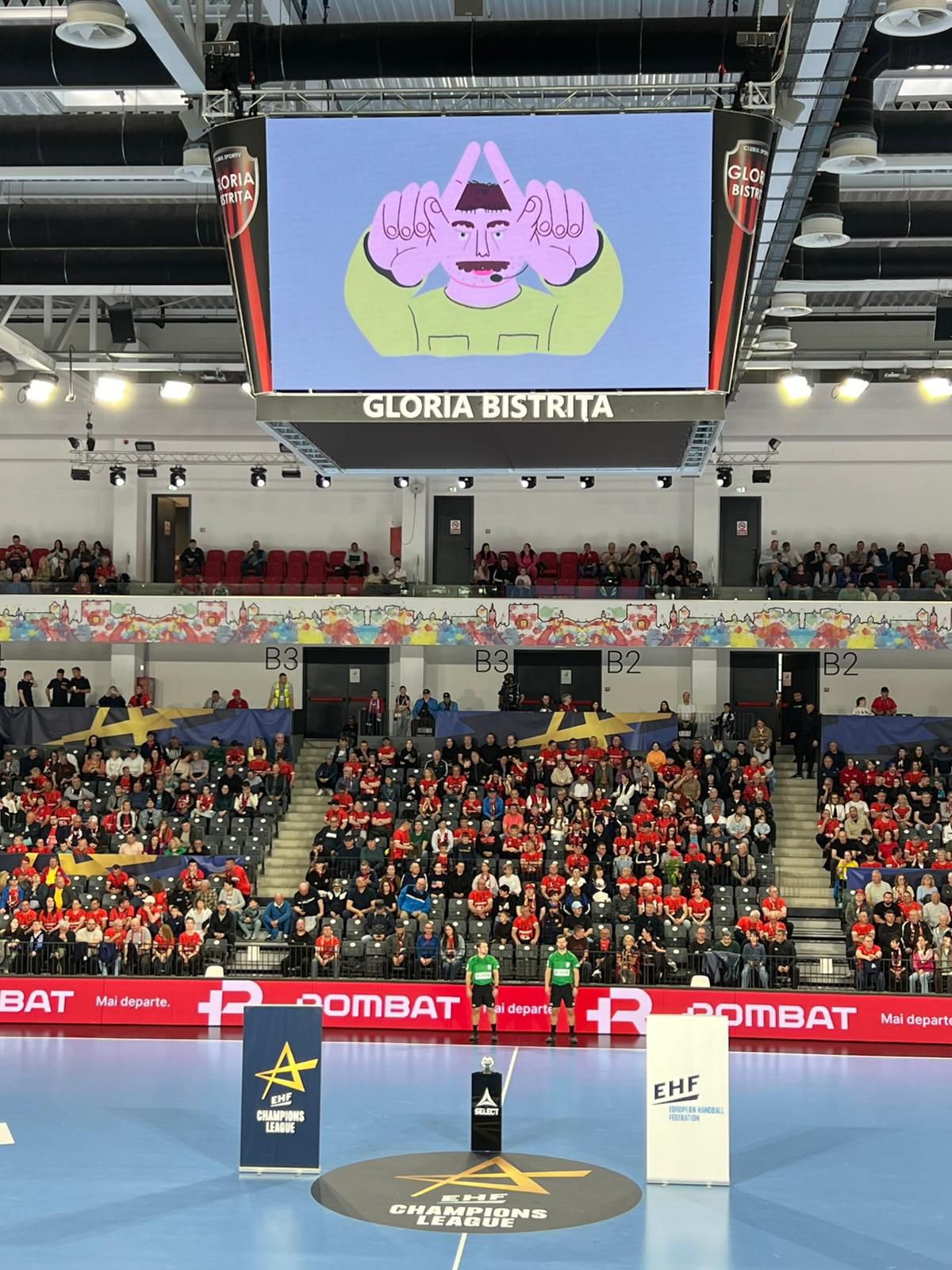 Video-uri educative în TeraPlast Arena din Bistrița