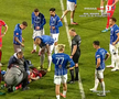David Miculescu s-a accidentat în Farul - FCSB // FOTO: captură Prima Sport