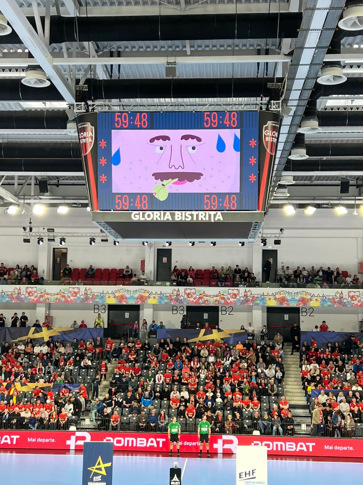 Video-uri educative în TeraPlast Arena din Bistrița