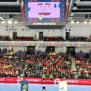 Video educativ difuzat pe cubul TeraPlast Arena, înainte și la pauza meciului Gloria Bistrița - Brest