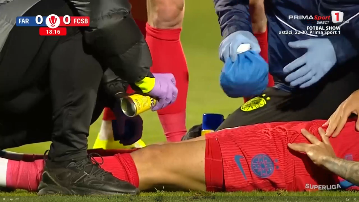 David Miculescu s-a accidentat în Farul - FCSB