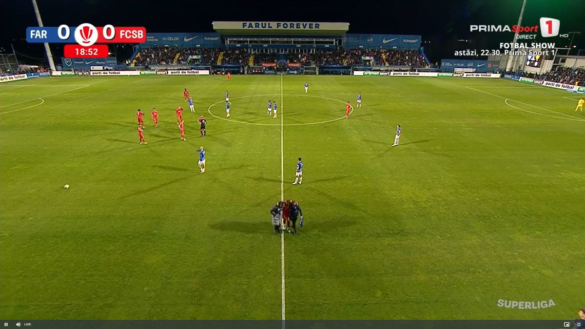 David Miculescu s-a accidentat în Farul - FCSB