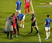David Miculescu s-a accidentat în Farul - FCSB // FOTO: captură Prima Sport