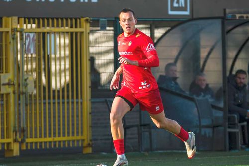 Luca Florică, în tricoul lui Olympic Charleroi // FOTO: Instagram