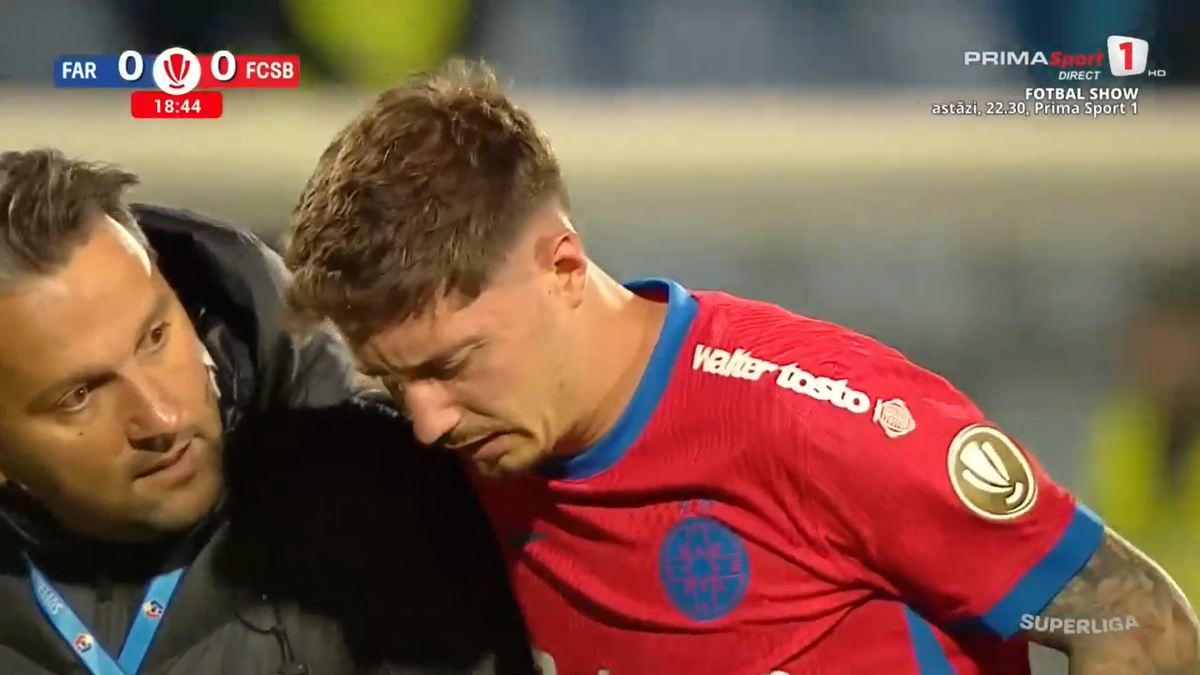 David Miculescu s-a accidentat în Farul - FCSB