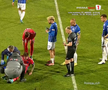 David Miculescu s-a accidentat în Farul - FCSB // FOTO: captură Prima Sport