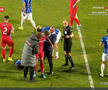David Miculescu s-a accidentat în Farul - FCSB // FOTO: captură Prima Sport