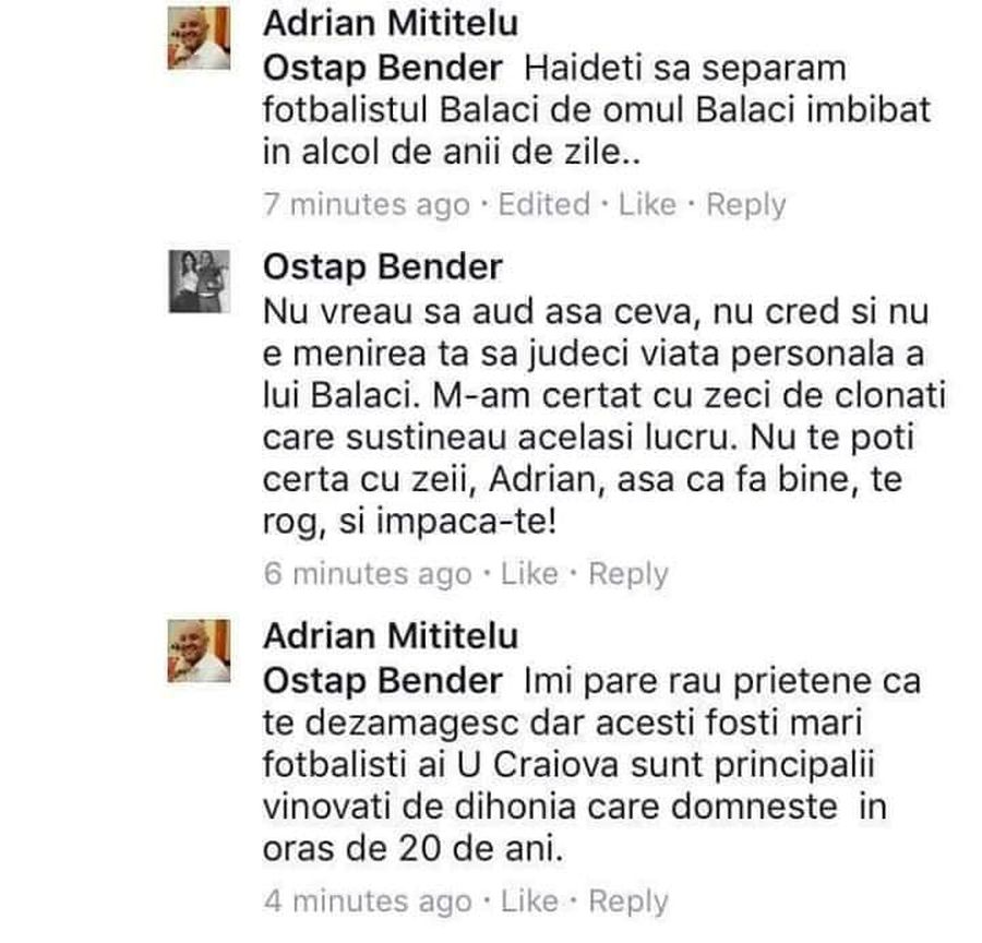 Lorena Balaci îl face praf pe Mititelu: „Dă-i bice, Adriene! Bagă un graffiti și la tata pe mormânt” » Replica patronului FC U Craiova 1948: „E o diversiune!”