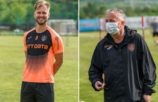 FOTO CFR Cluj a reluat pregătirile! Dan Petrescu, singurul cu mască la antrenament