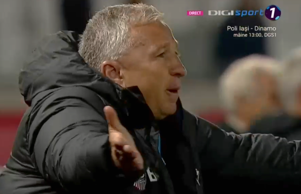 Criză de nervi degeaba. Dan Petrescu, furios după ce VAR-ul a oprit 5 minute Sepsi - CFR ca să ia decizia corectă