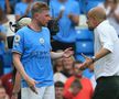 În timpul semifinalei din Champions League Manchester City - Real Madrid 4-0 (5-1 la general), Kevin De Bruyne (31 de ani) și-a înfruntat antrenorul. Pep Guardiola (52) susține însă că nu e nicio problemă între cei doi.
