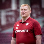 Neil Lennon, prima oară pe Giulești/ foto: Facebook @Rapid