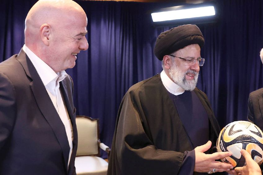 Ebrahim Raisi, la întâlnirea cu Infantino / Sursă foto: Imago Images