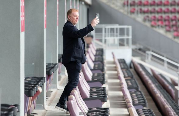 Neil Lennon, uluit când a călcat pe Giulești: „Superb” » Imagini de pe stadionul Rapidului