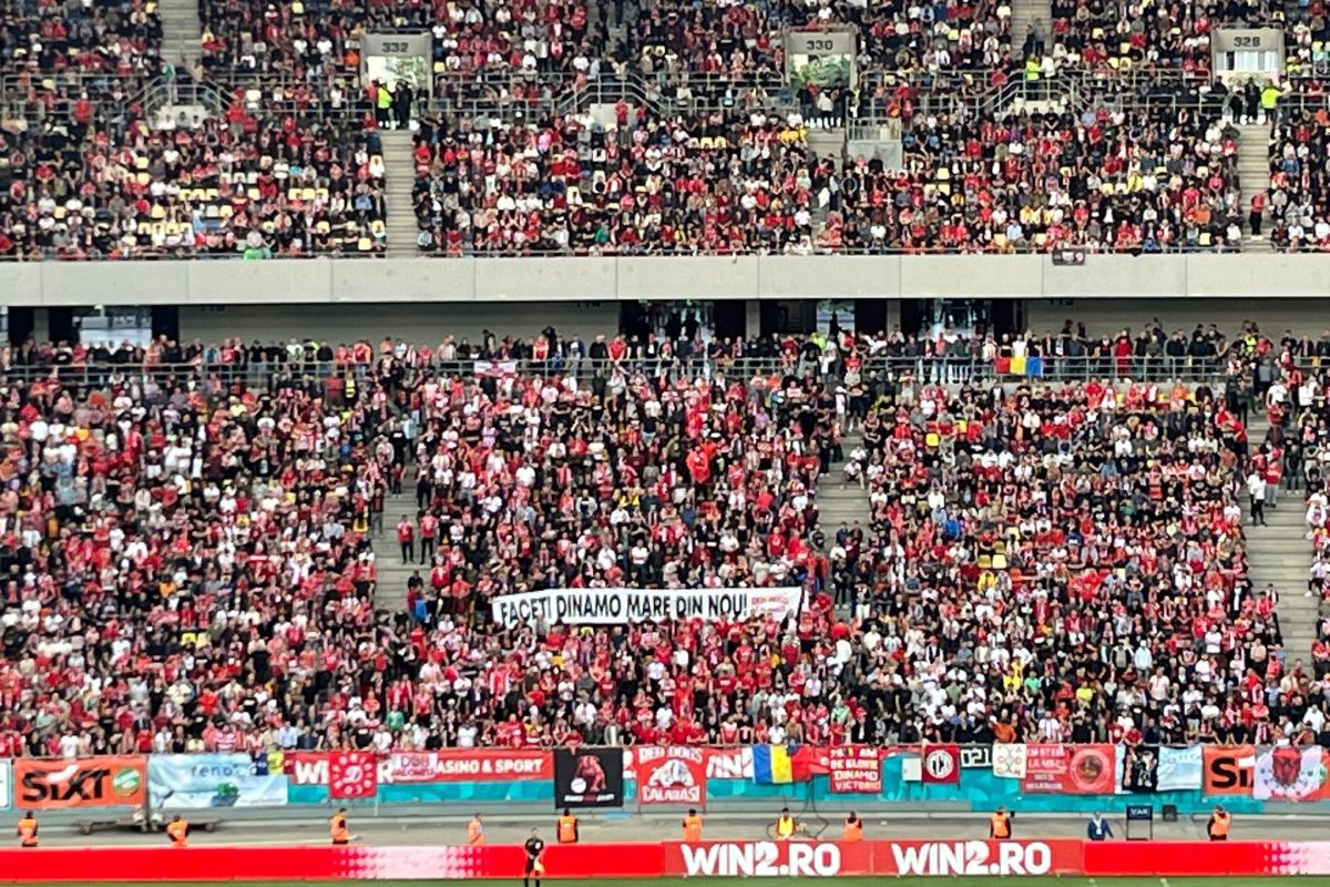 Dinamo, record de suporteri pe Arena Națională în ultimii 4 ani » De dinainte de pandemie n-au mai fost atât de mulți „câini” în tribune
