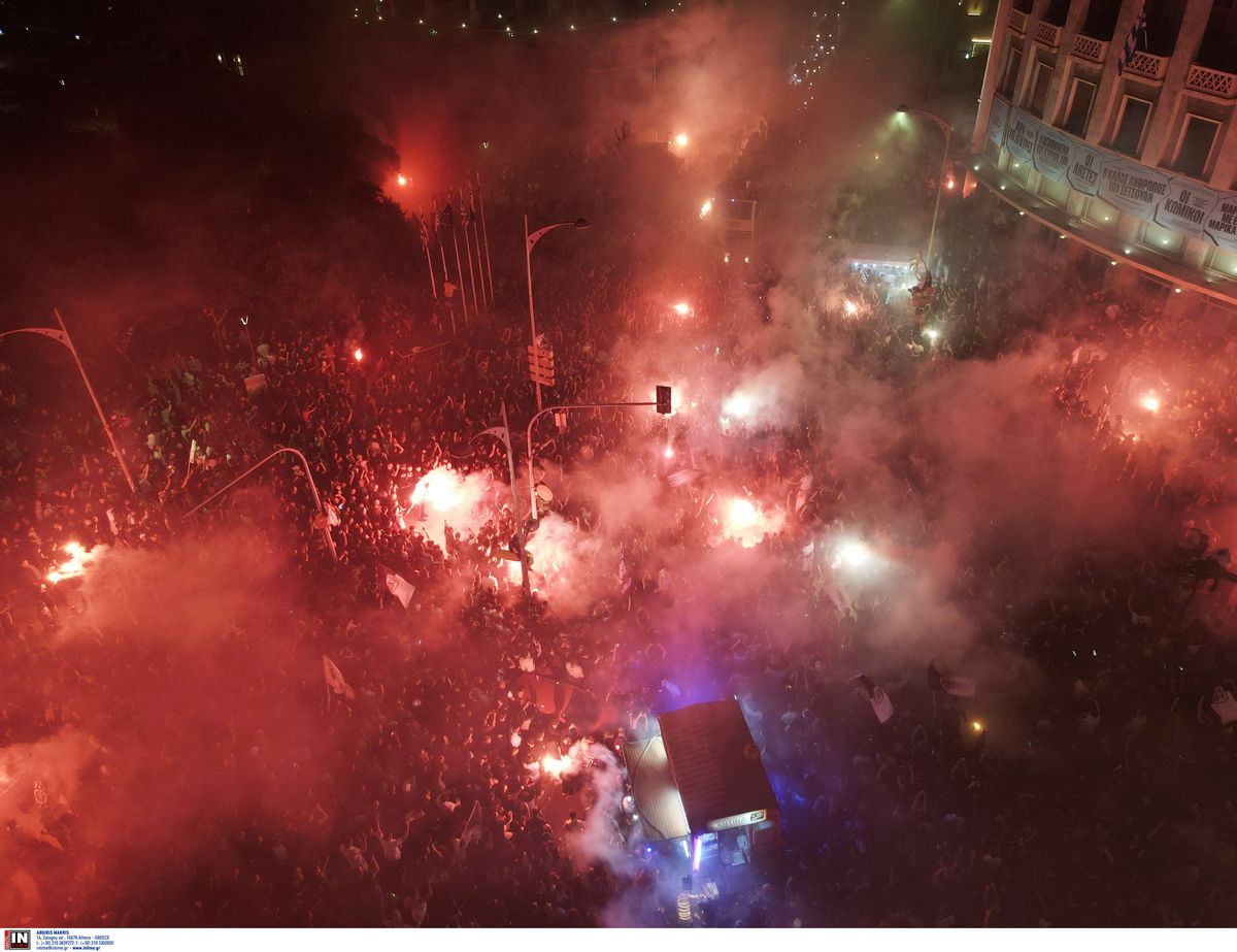 Nimeni nu a dormit în Salonic! Imagini fabuloase după ce Răzvan Lucescu a adus un nou titlu pentru PAOK