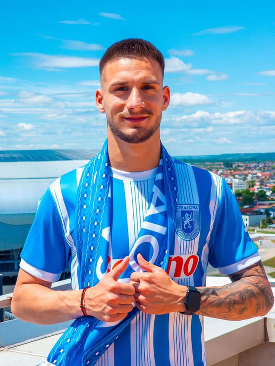Mihnea Rădulescu, prezentat la Universitatea Craiova! Cât plătesc oltenii și ce salariu va avea jucătorul în Bănie