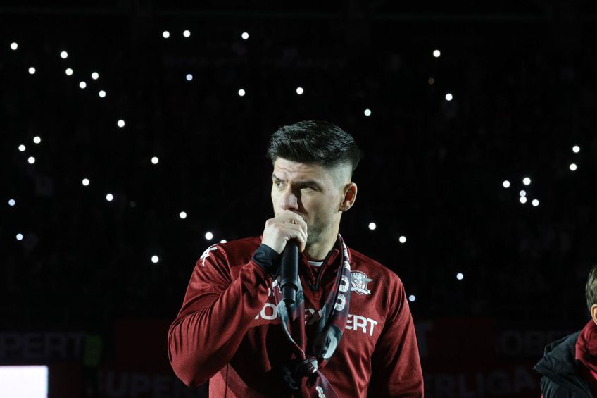 Cristian Săpunaru, în momentul retragerii // foto: Ionuț Iordache (GSP)