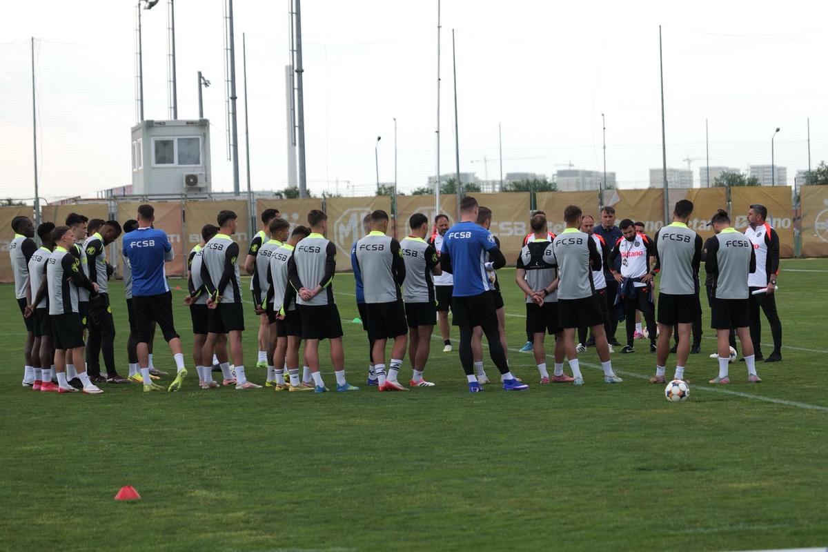Ploaie torențială la primul antrenament al lui Marius Baciu la FCSB: ce s-a întâmplat la Berceni
