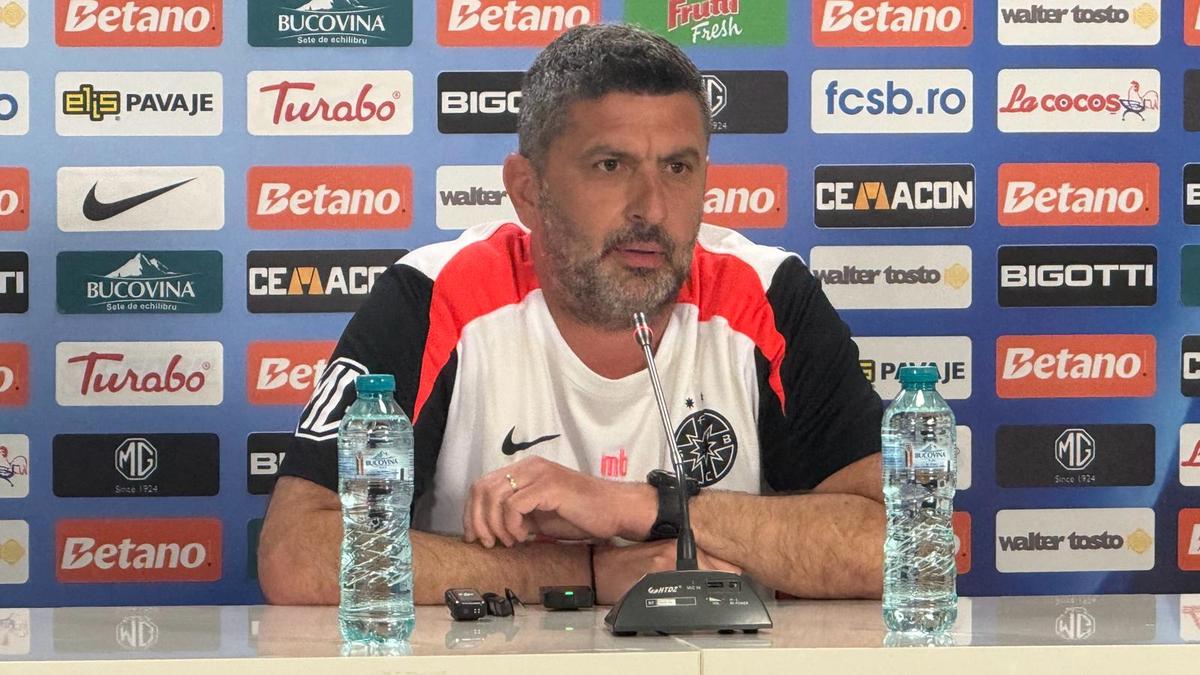 Marius Baciu la prima conferință la FCSB