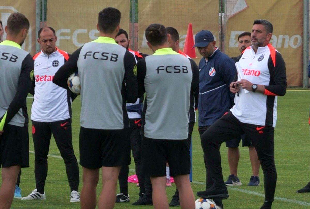 Ploaie torențială la primul antrenament al lui Marius Baciu la FCSB: ce s-a întâmplat la Berceni