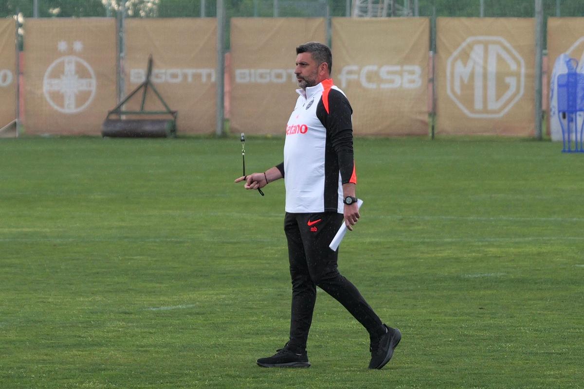 Ploaie torențială la primul antrenament al lui Marius Baciu la FCSB: ce s-a întâmplat la Berceni