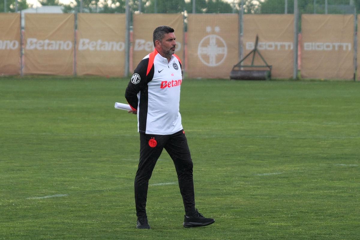 Ploaie torențială la primul antrenament al lui Marius Baciu la FCSB: ce s-a întâmplat la Berceni