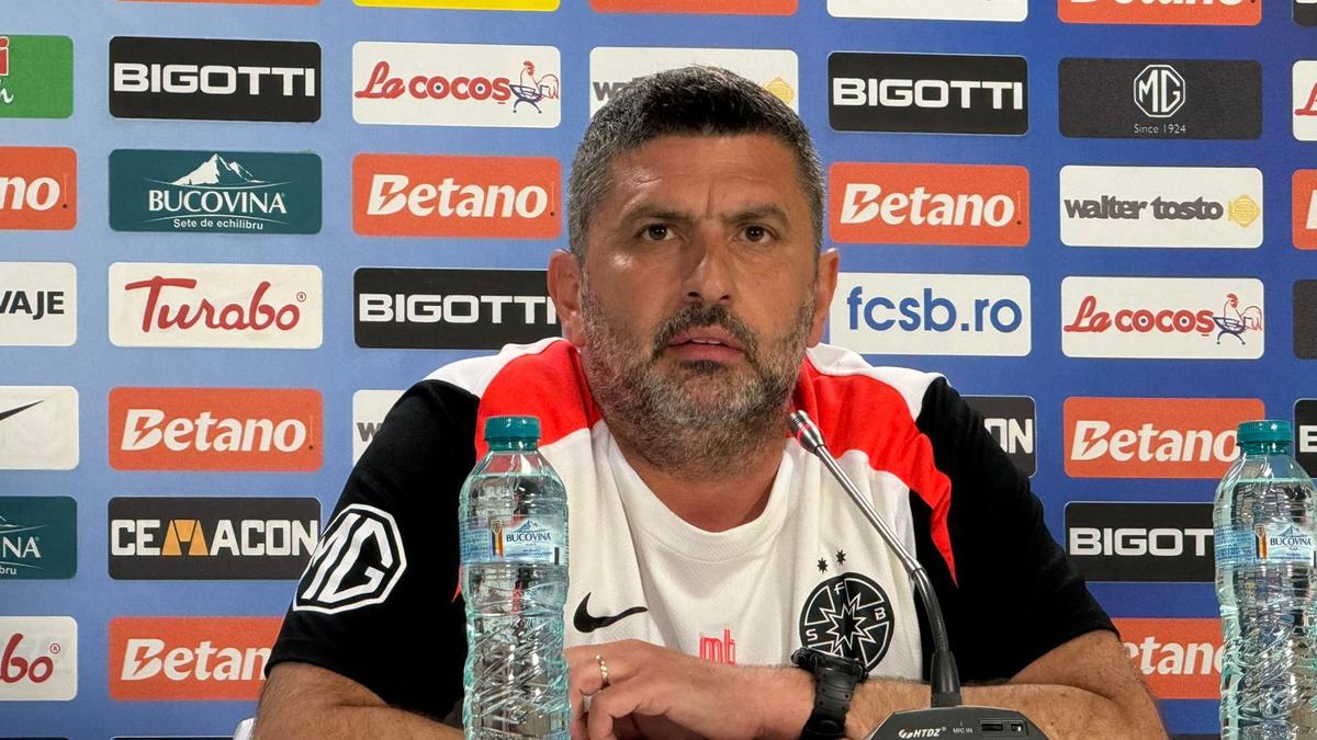 Marius Baciu la prima conferință la FCSB