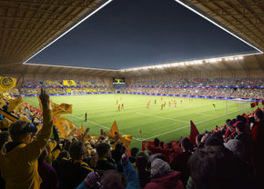Stadion nou de 10.000 de locuri după parcursul istoric din Liga Campionilor