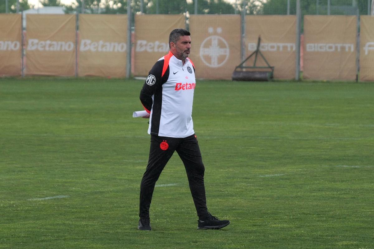 Ploaie torențială la primul antrenament al lui Marius Baciu la FCSB: ce s-a întâmplat la Berceni