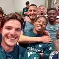 Fotbaliștii lui Arsenal au petrecut, după remiza lui Manchester City // foto: Instagram