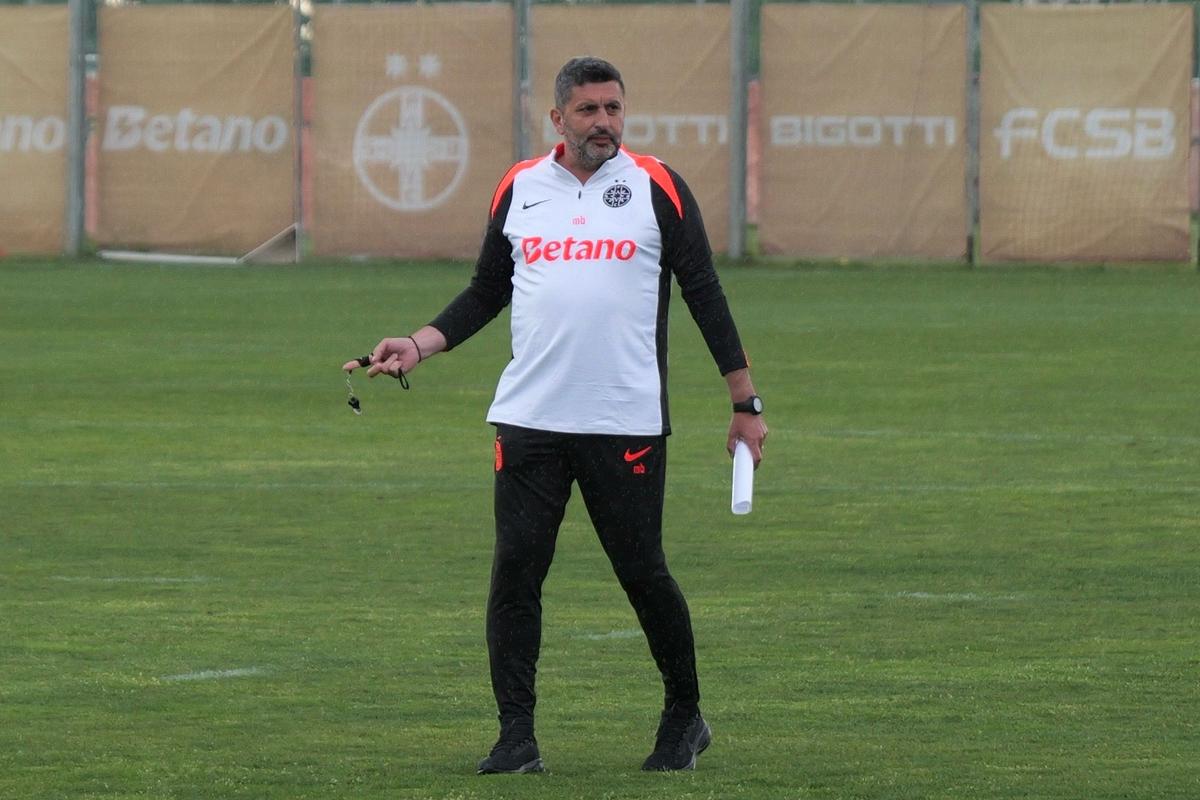 Ploaie torențială la primul antrenament al lui Marius Baciu la FCSB: ce s-a întâmplat la Berceni