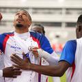 Wilson Isidor, central, sărbătorind un gol pentru Haiti // foto: Imago Images