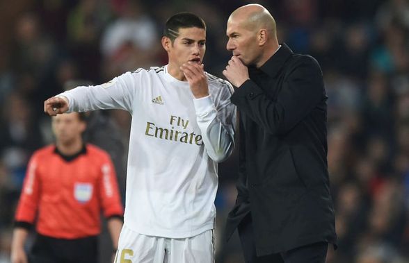 Adevăratul motiv pentru care James Rodriguez nu joacă la Real Madrid? „Plătește pentru ce i-a făcut lui Zidane”