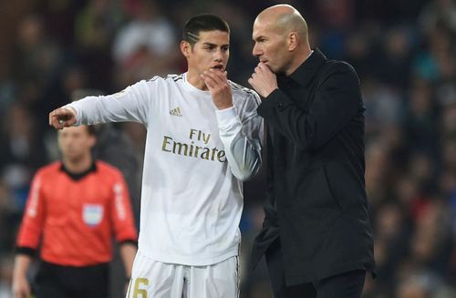 Zinedine Zidane și James Rodriguez nu au cea mai apropiată relație // Sursă foto: Getty