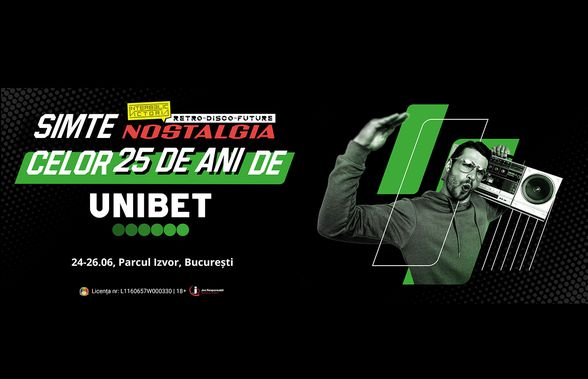 Unibet, partener al distracției la Festivalul Nostalgia 2022