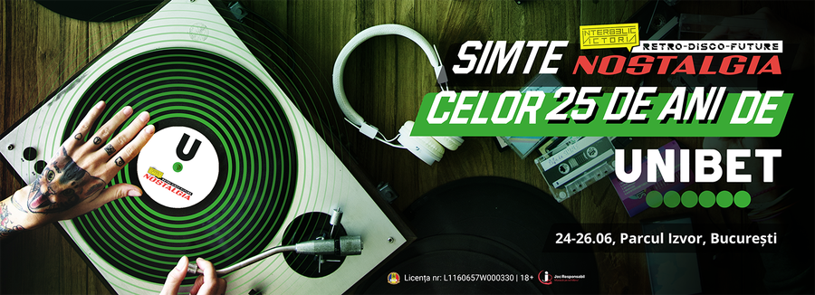 Unibet, partener al distracției la Festivalul Nostalgia 2022