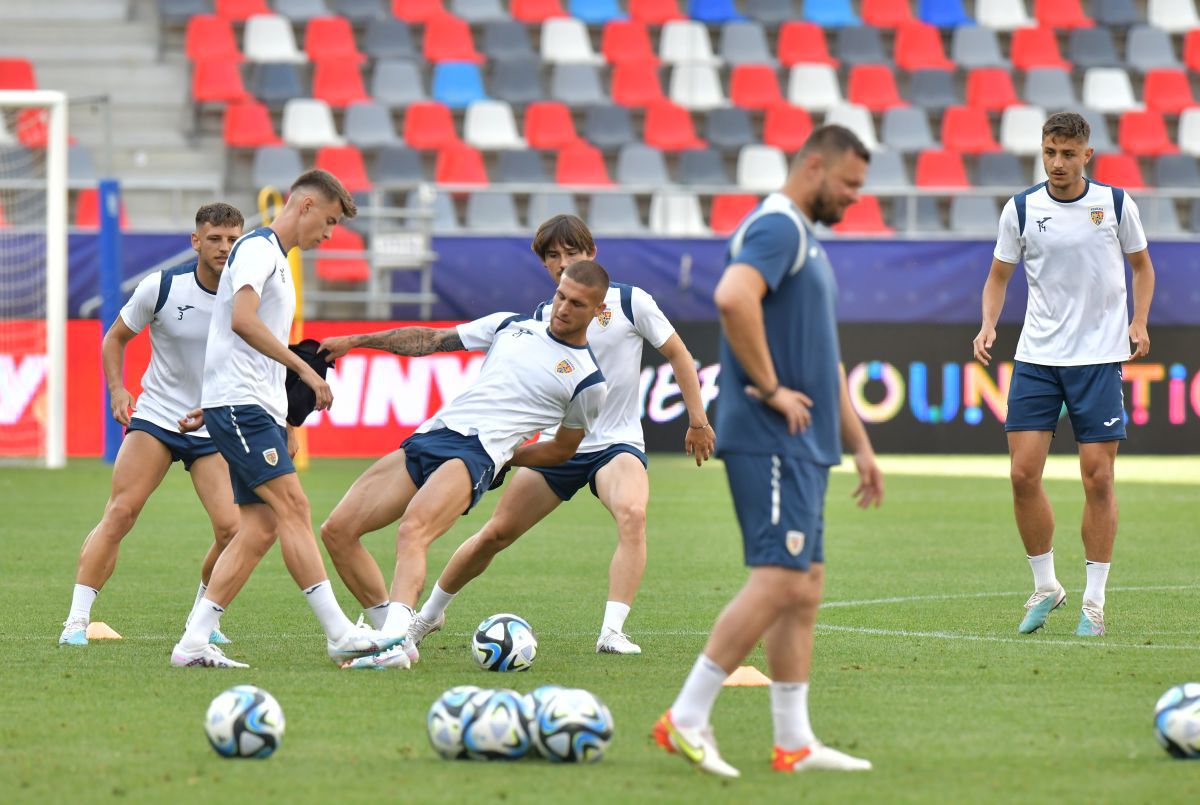 Antrenament România U21 înaintea meciului cu Spania U21