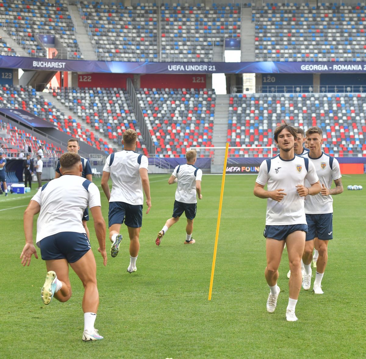 Antrenament România U21 înaintea meciului cu Spania U21