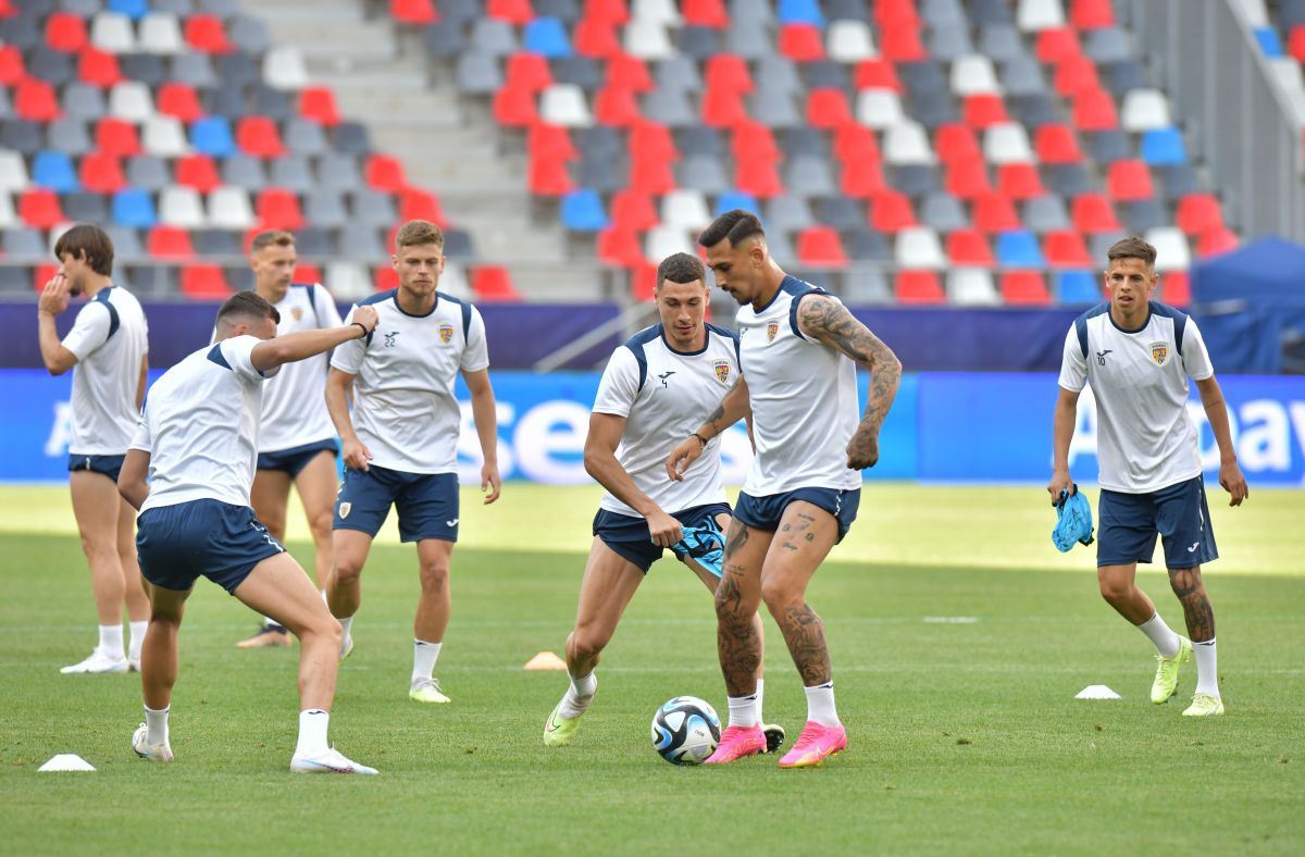 Antrenament România U21 înaintea meciului cu Spania U21