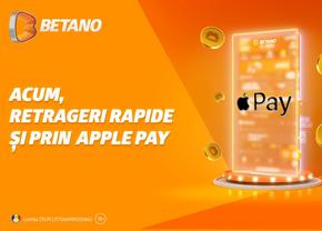 Pe Betano poți retrage câștigurile tale prin Apple Pay