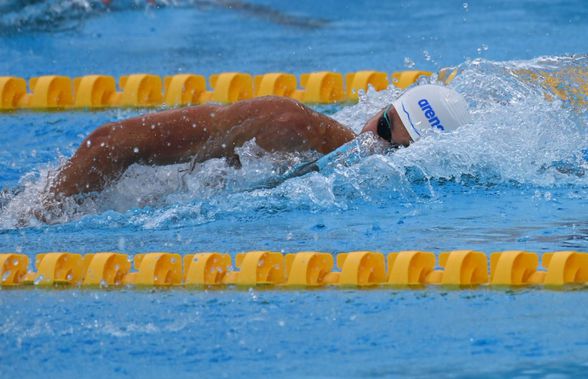 Ștafeta masculină de 4x100 m liber a României, cu David Popovici în primul schimb, locul 5 în finală la Campionatele Europene de la Belgrad